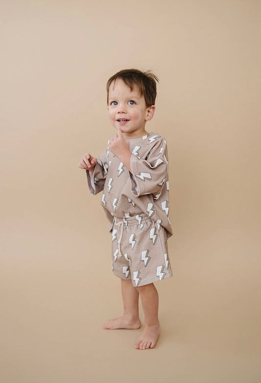 Electric Beige Shorts Set