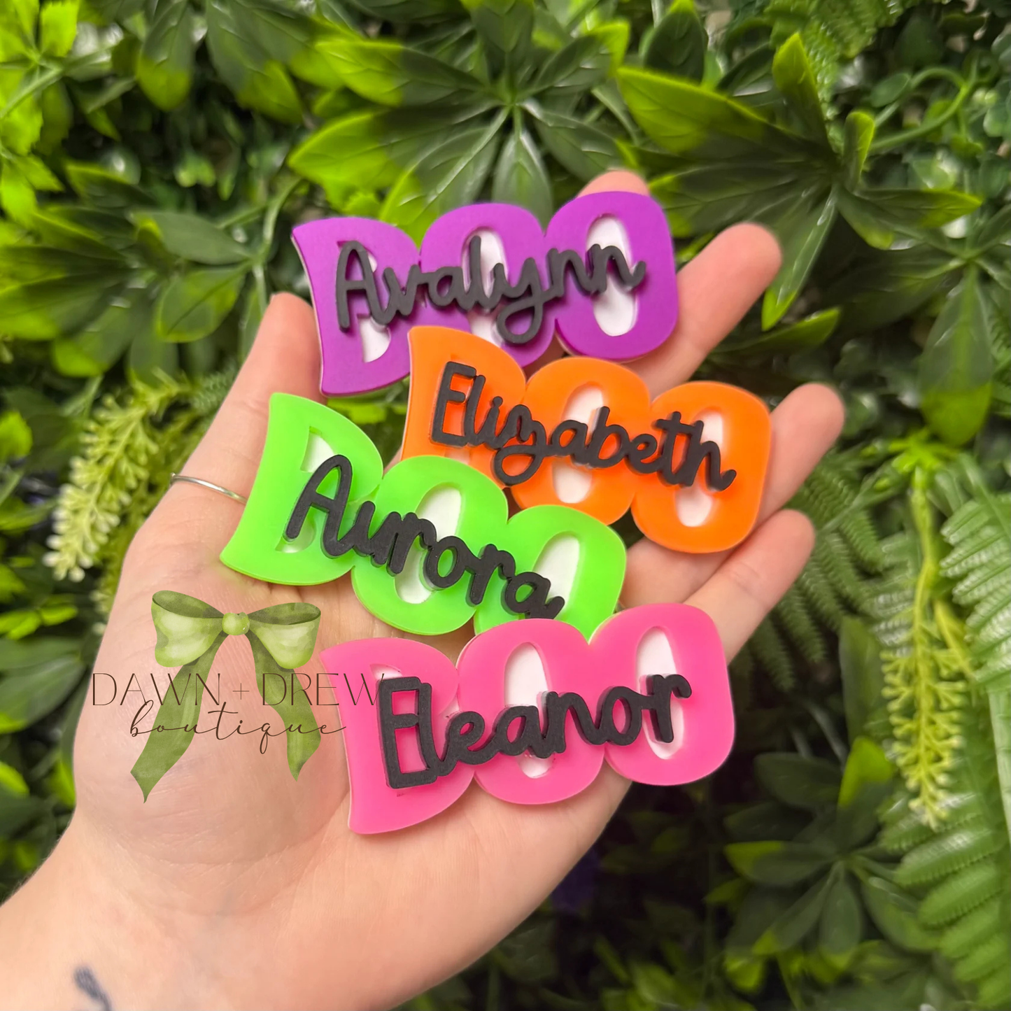 Boo Name Hair Clip