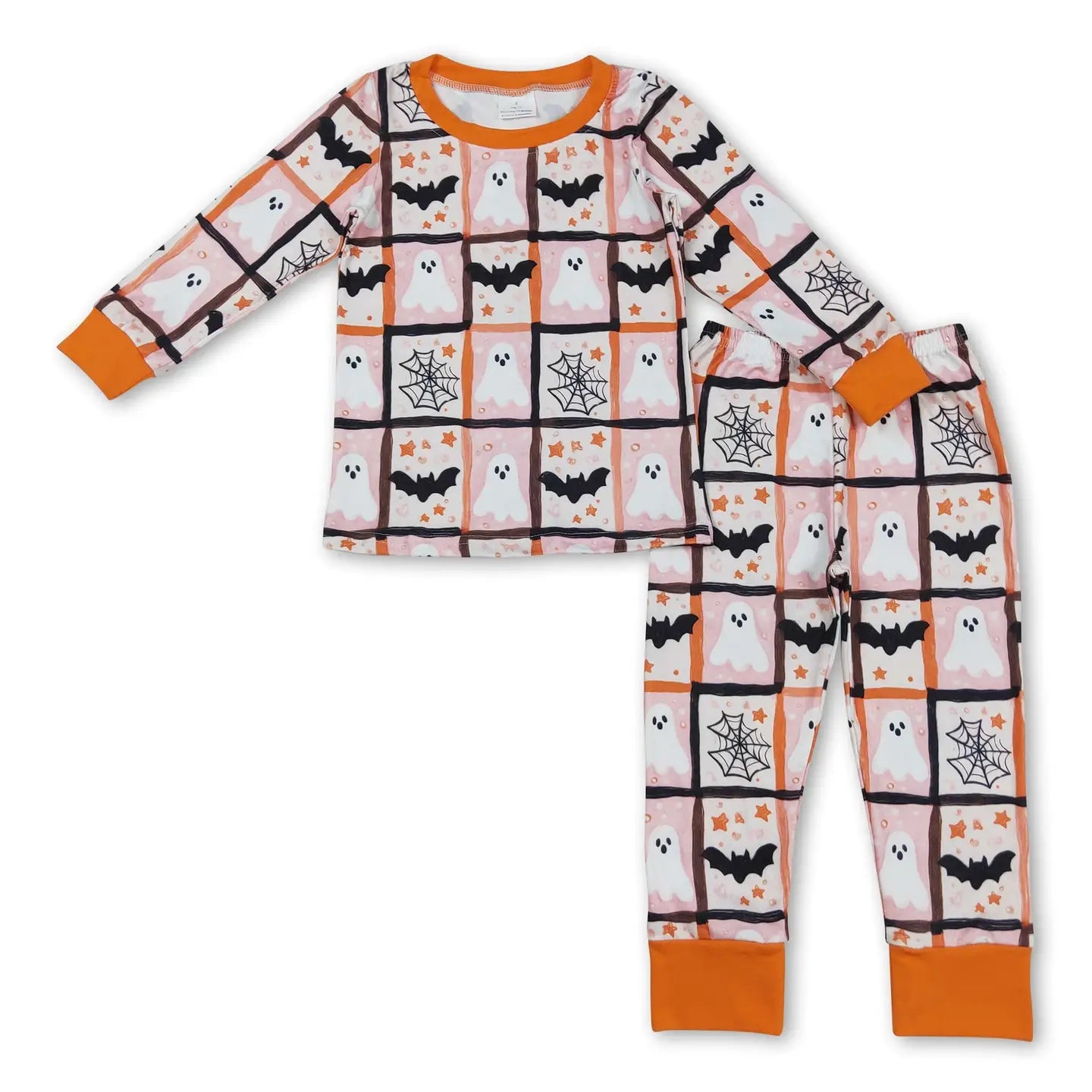 Halloween Plaid 2-Piece PJ Set