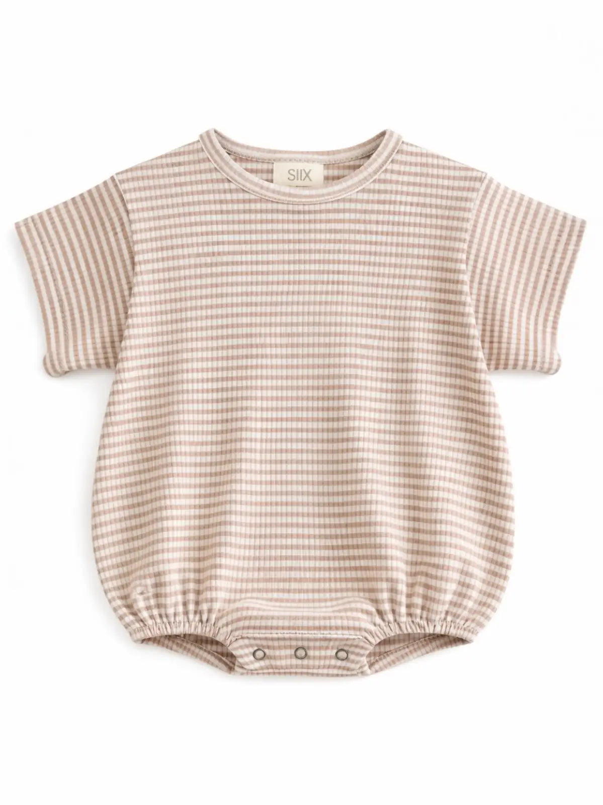 Tan Stripe Ribbed T-Shirt Bubble