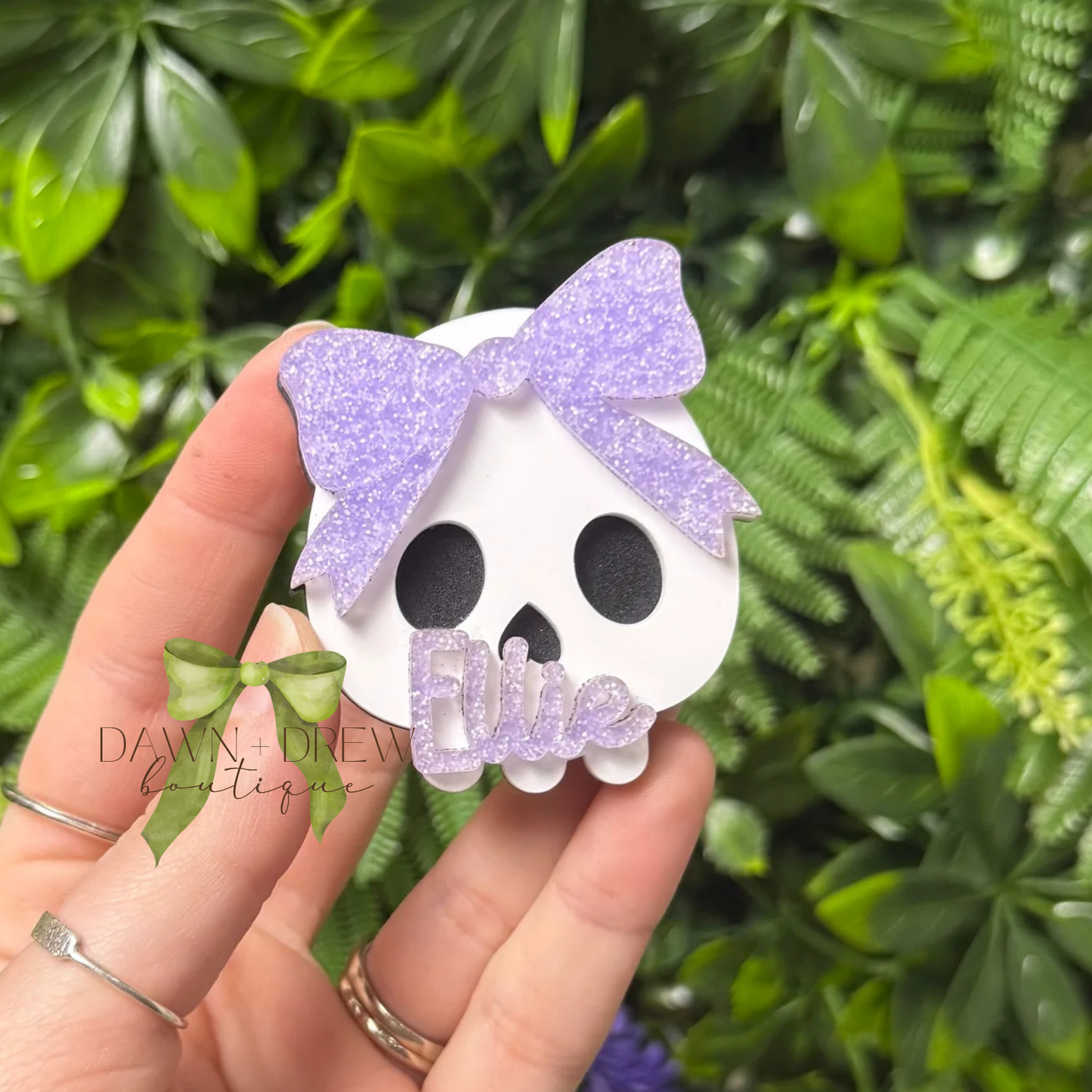 Girlie Skull Hair Clip
