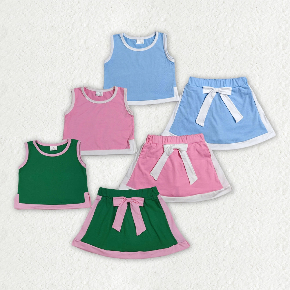 Colorblock Bow Skort Sets - CLOSES 7/6