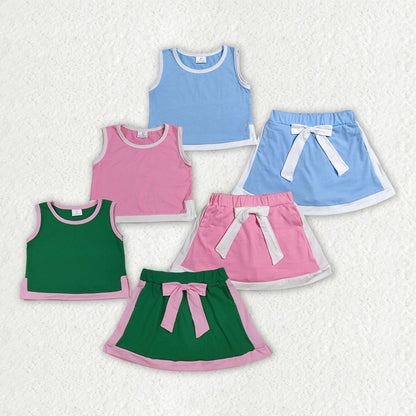 Colorblock Bow Skort Sets - CLOSES 7/6