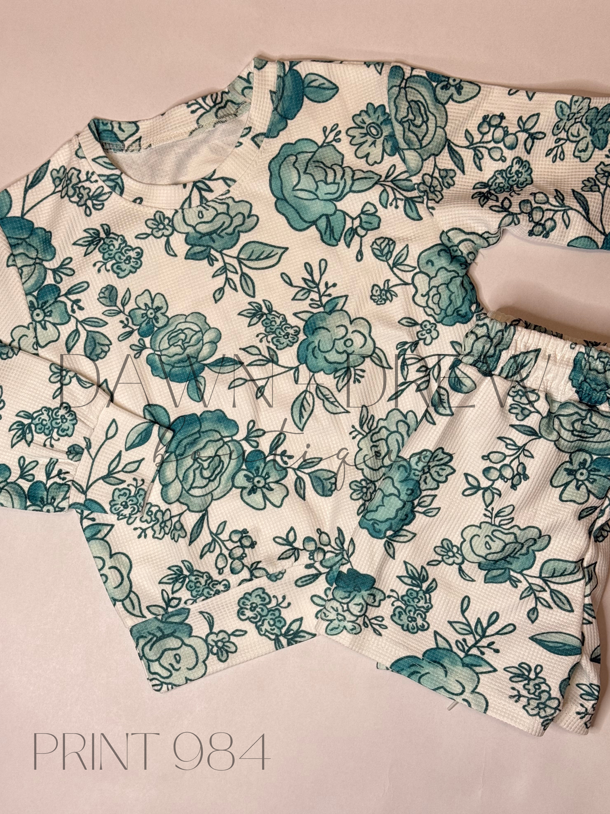Custom Waffle Long Sleeve & Shorts Sets - CLOSES 10/5