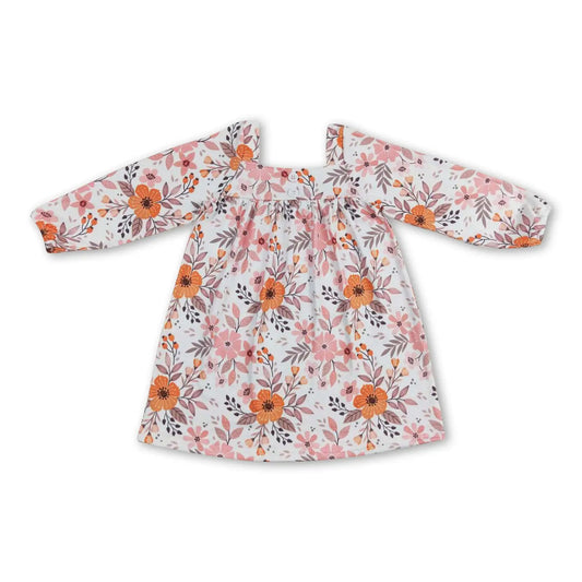 Orange Floral Dress