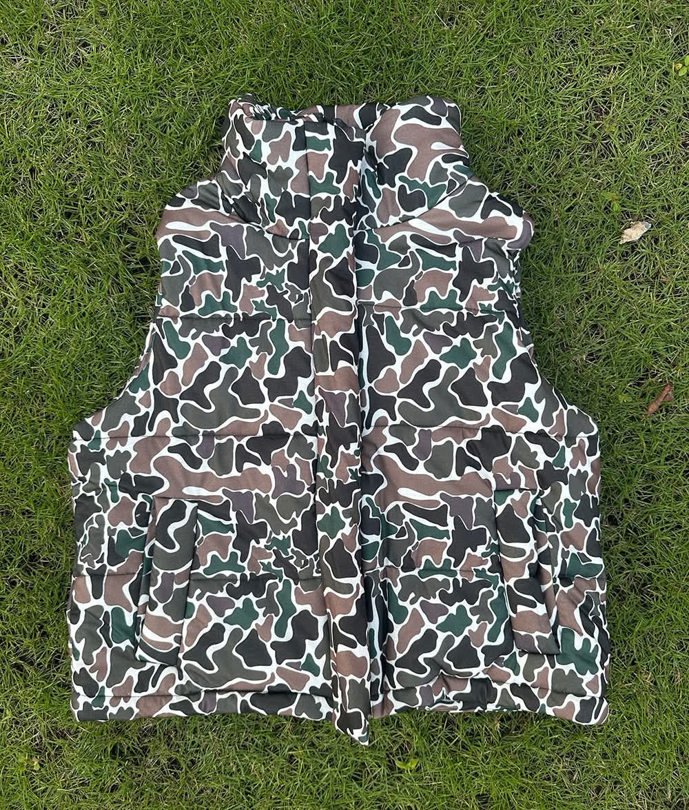 Camo Puffer Vest - CLOSES 11/9