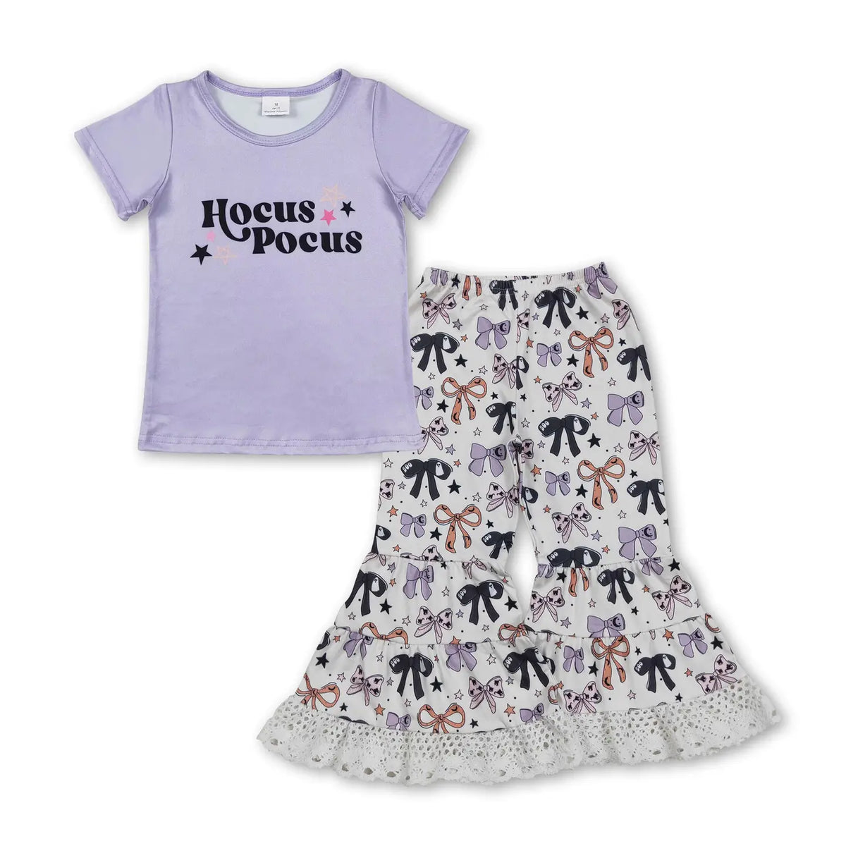 Hocus Pocus Tee & Halloween Bows Flares