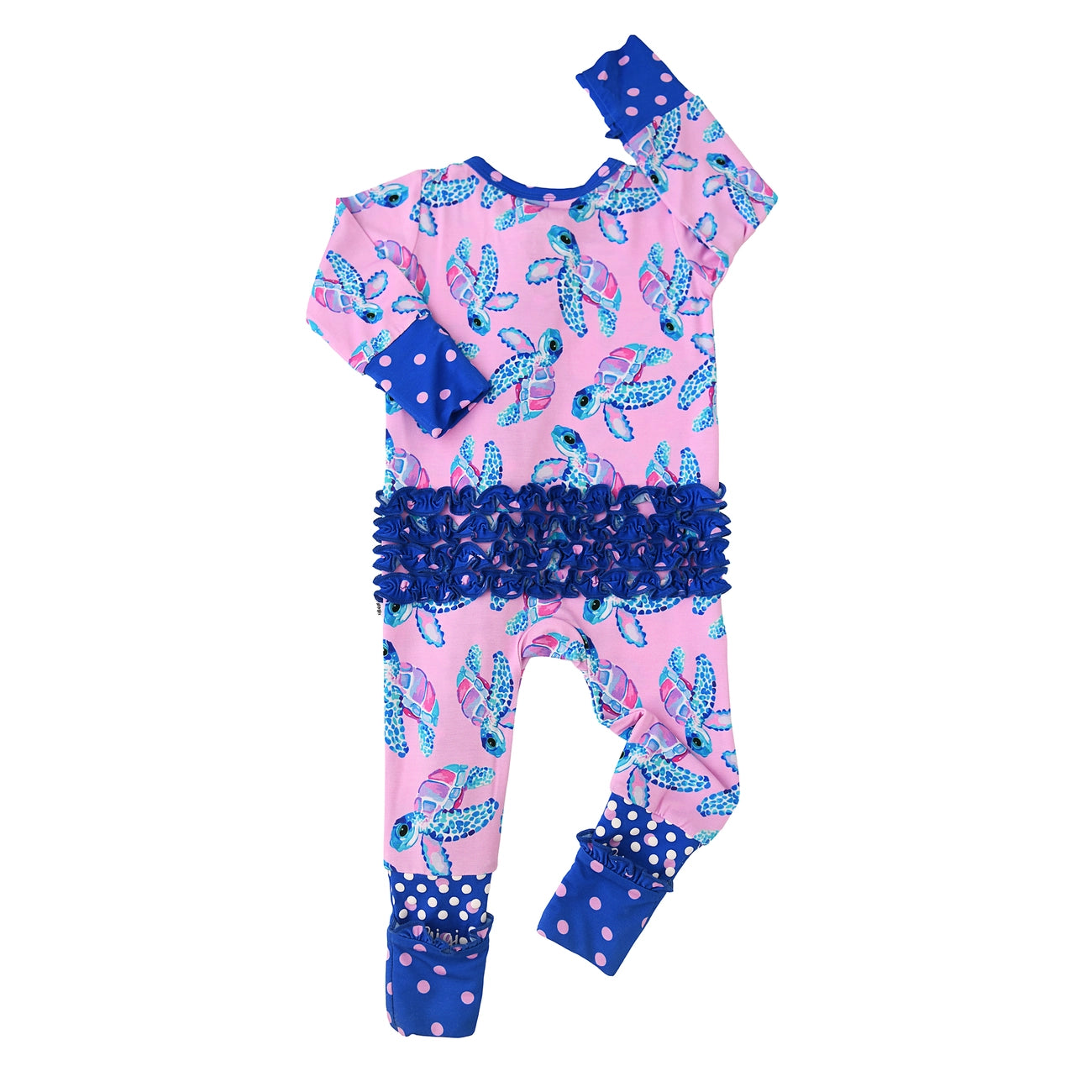 Waverly Bamboo - Ruffle Zippie