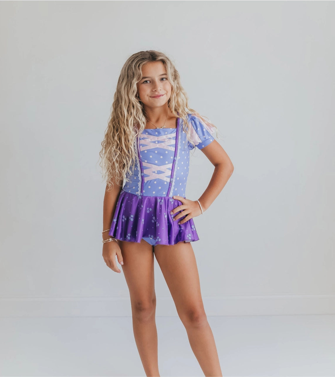 Lavender Princess Skirted Leotard
