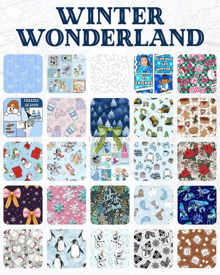 WINTER WONDERLAND BAMBOO — CLOSES 9/28