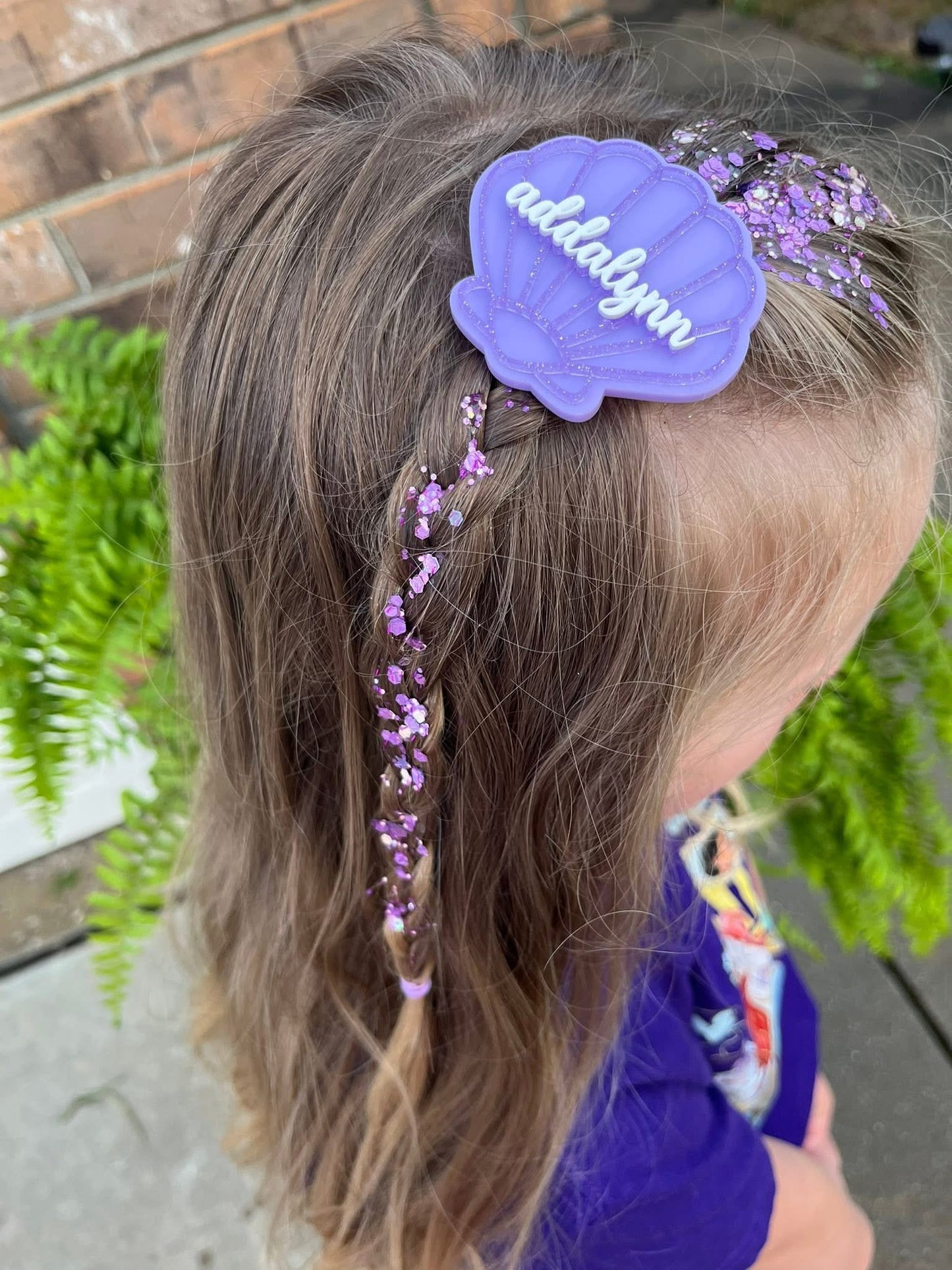 HAIR GLITTER: Purple Flame - June Sub Color