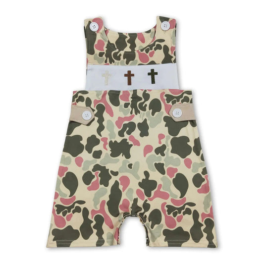 Camo Crosses Shortie Romper