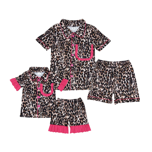 Leopard Button Down PJs