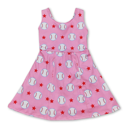 Pink Baseball Athletic Dress