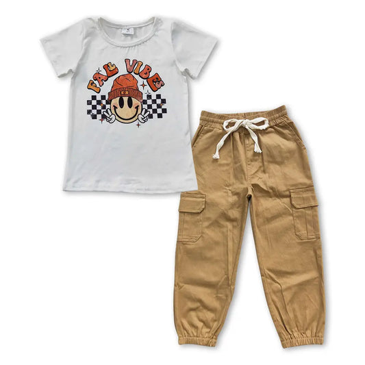Fall Vibes Cargo Joggers Set