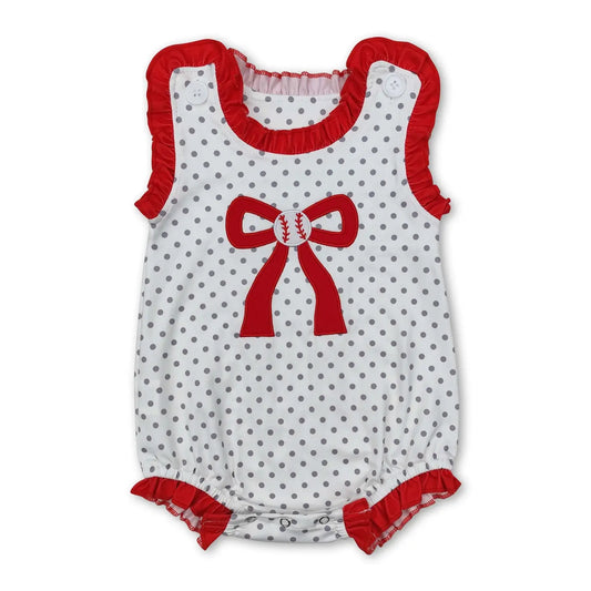 Polka Dot Bow Romper