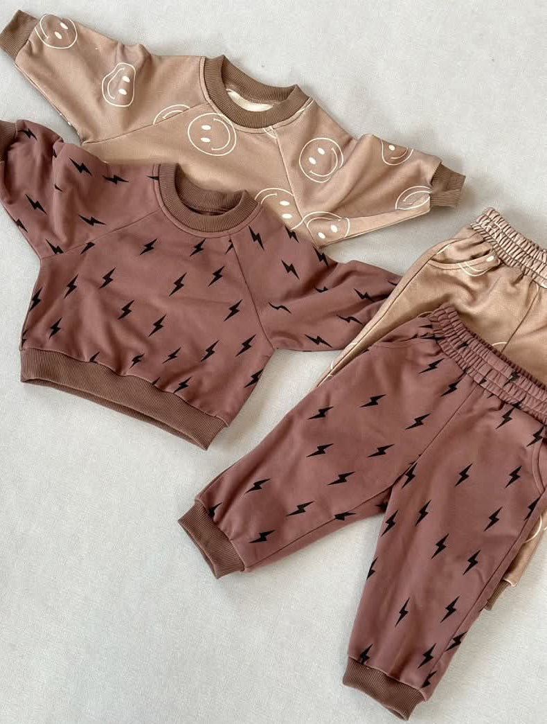 Neutral Printed Lounge Set — CLOSES 11/10