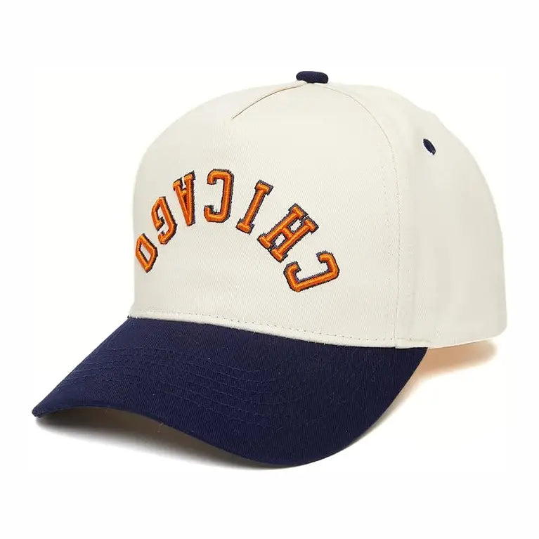 CHICAGO Upside Down Embroidered Trucker Hat