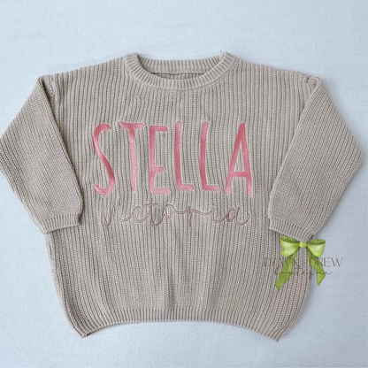 Custom Embroidered Sweater — CLOSES 7/16