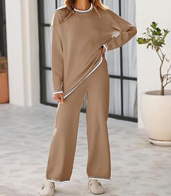 Knit Pullover & Pants Set
