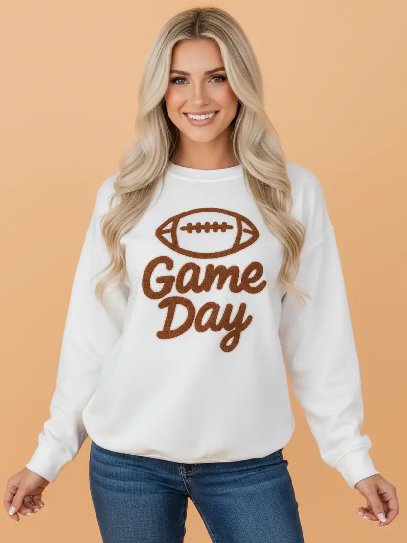 Sherpa Patch Game Day Sweatshirt