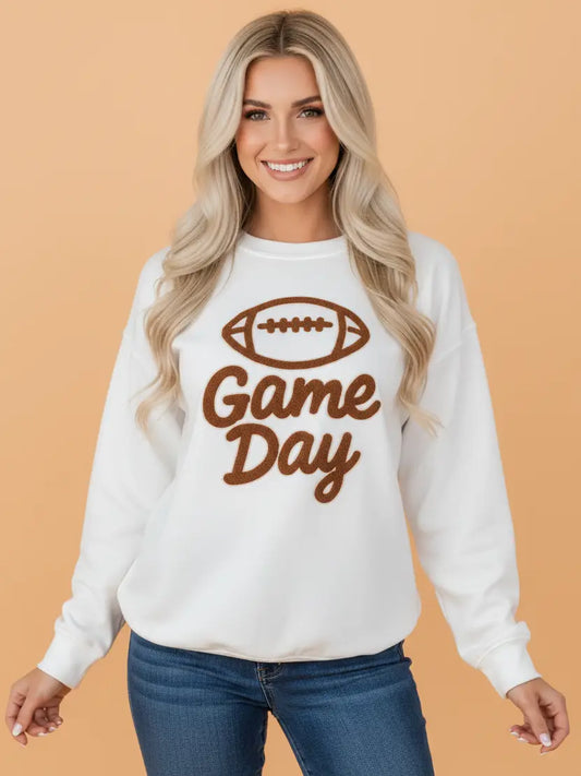 Sherpa Patch Game Day Sweatshirt