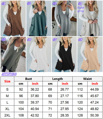 Ladies Sweater Vest Tunic