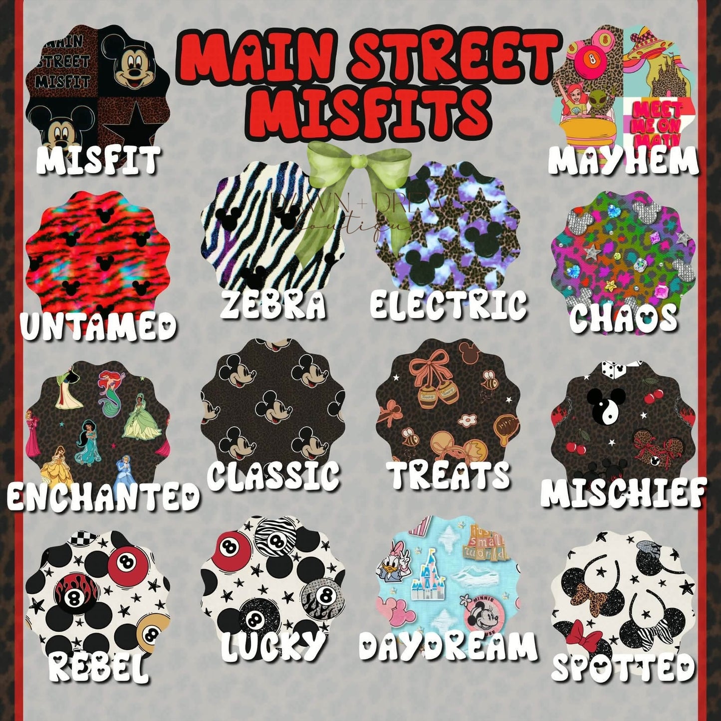 MAIN STREET MISFITS BAMBOO — CLOSES 9/3