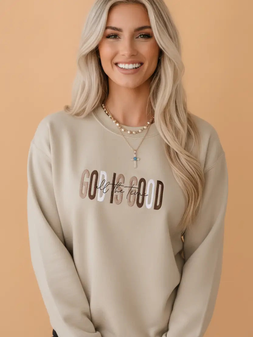 God Is Good Drop Shoulder Sweatshirt
