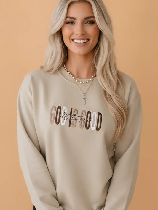 God Is Good Drop Shoulder Sweatshirt