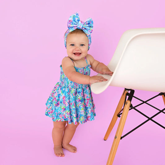 Ella Bamboo - Smocked Bodysuit Dress