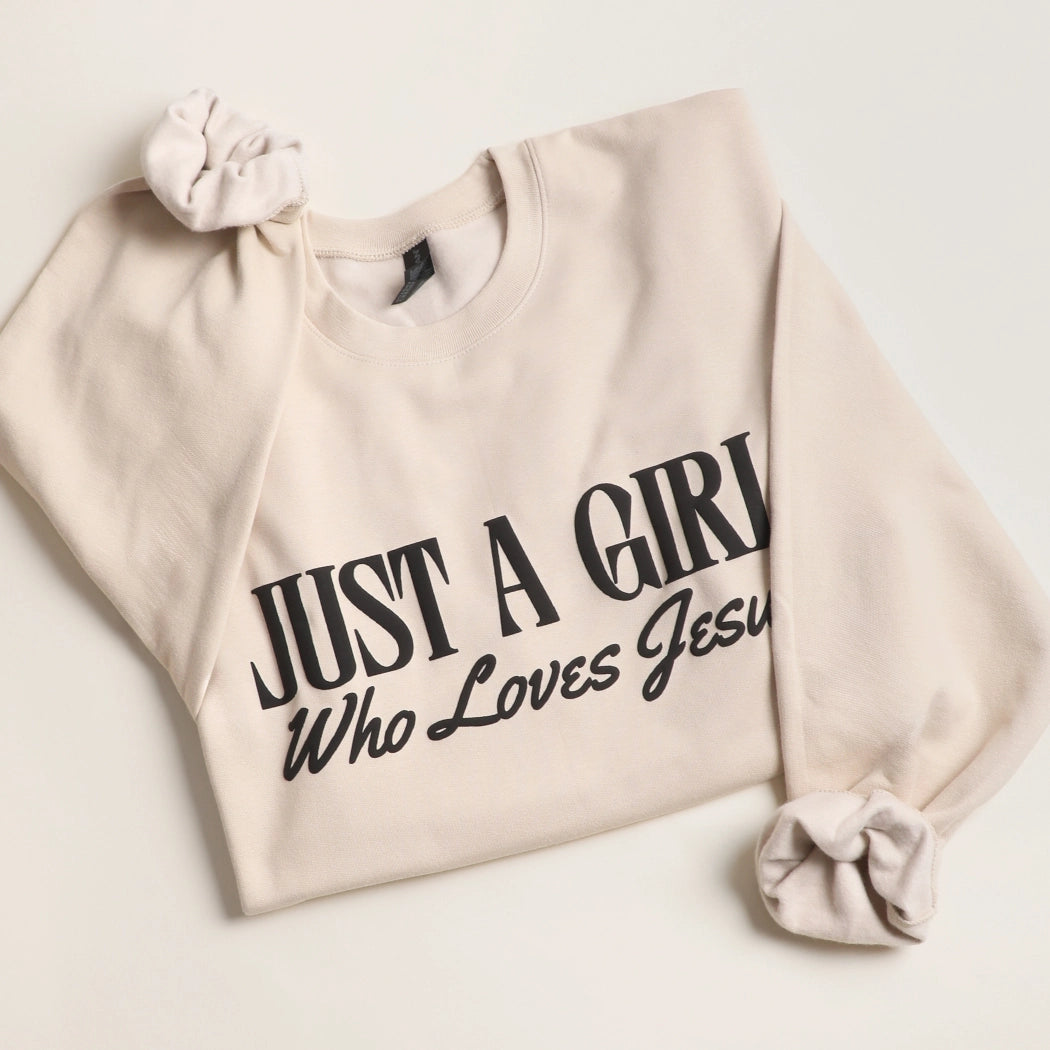 Just a Girl Who Loves Jesus Crewneck