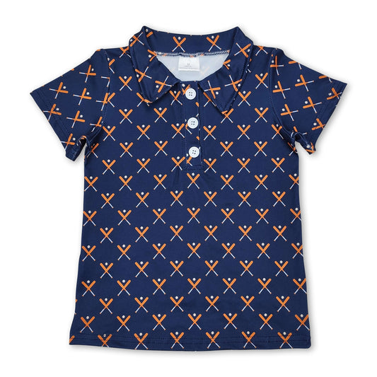 Navy Bats Polo