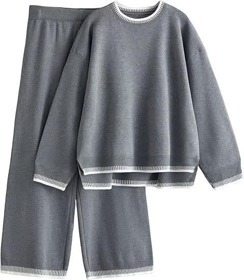 Knit Pullover & Pants Set