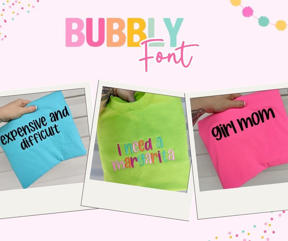 Custom Sayings Embroidered Crew & Tee - CLOSES 8/1