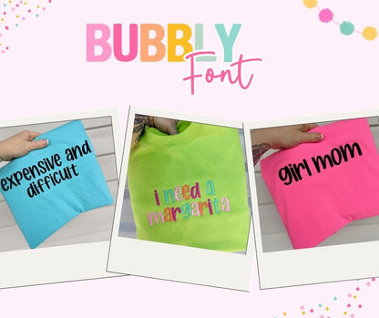 Custom Sayings Embroidered Crew & Tee - CLOSES 8/1