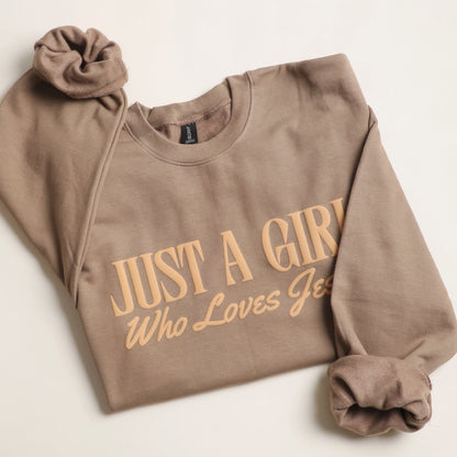 Just a Girl Who Loves Jesus Crewneck