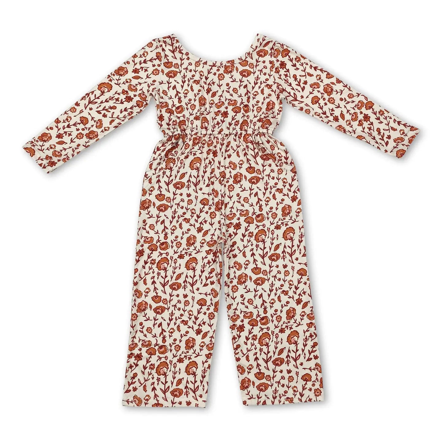 Ditsy Fall Floral Jumpsuit