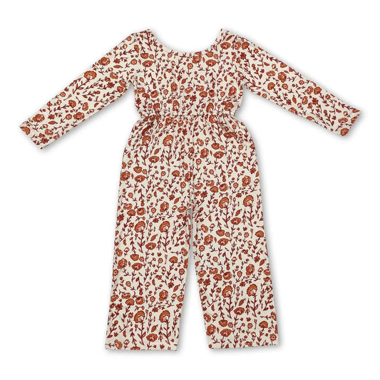 Ditsy Fall Floral Jumpsuit