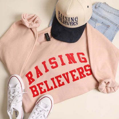 Raising Believers Flocked Crewneck