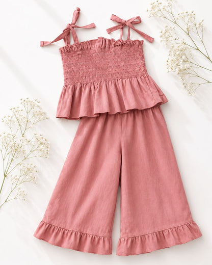 Peony Smocked Two-Piece Set