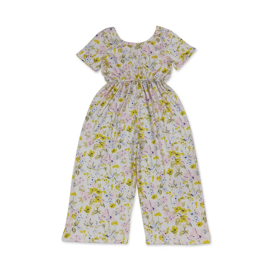 Yellow & Pink Floral Jumpsuit
