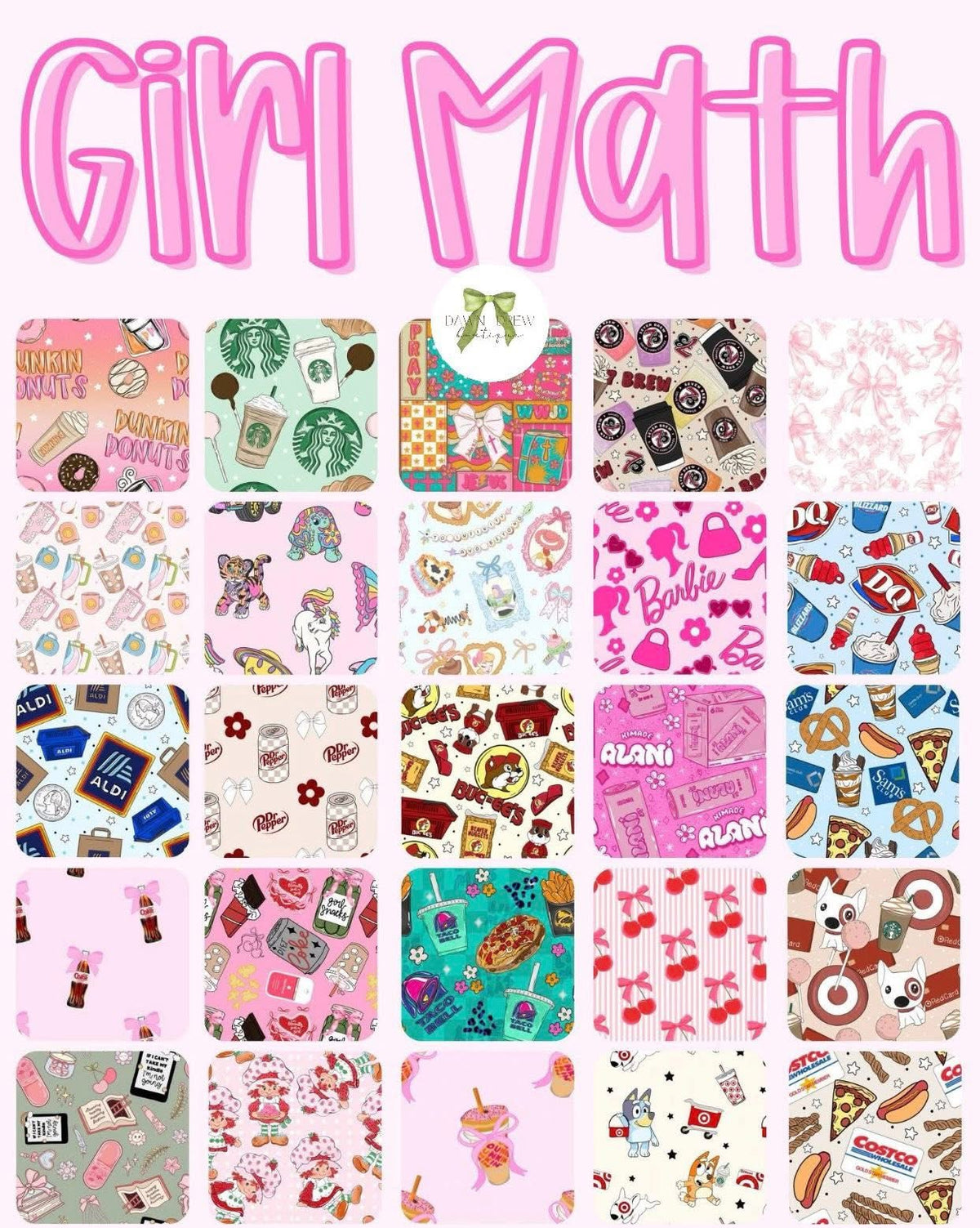 GIRL MATH BAMBOO — CLOSES 10/19