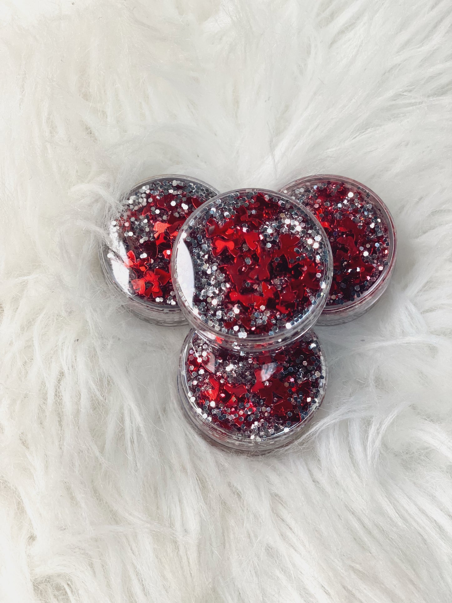 Hair Glitter: LOVE BOWS