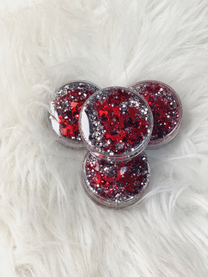 Hair Glitter: LOVE BOWS