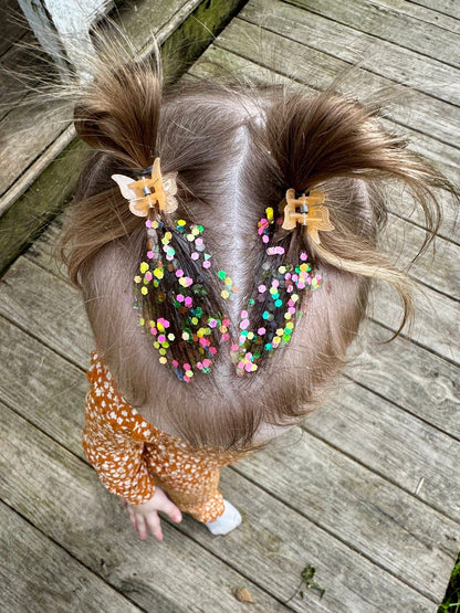 HAIR GLITTER: Citrus Splash - June Sub Color