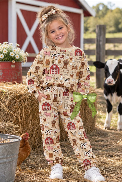 Custom Waffle Long Sleeve & Jogger Set - CLOSES 10/5