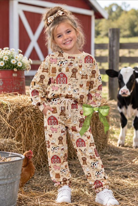 Custom Waffle Long Sleeve & Jogger Set - CLOSES 10/5