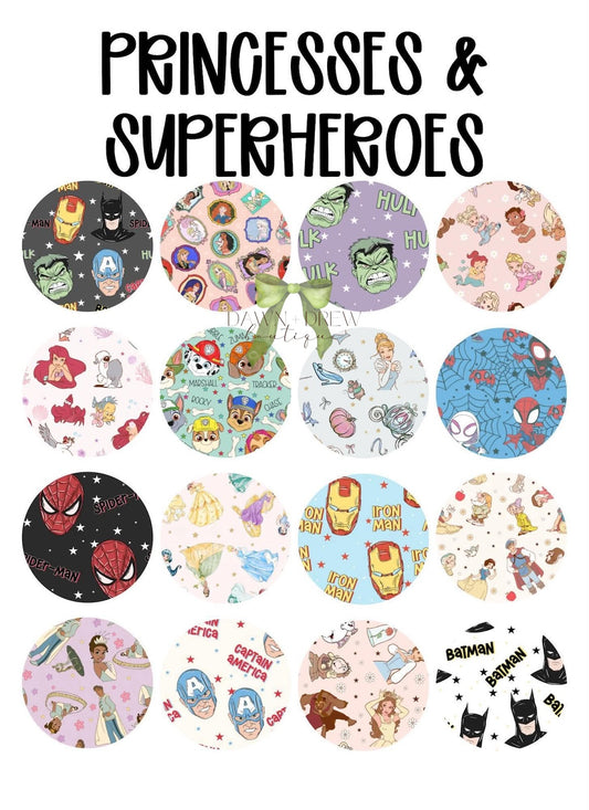 PRINCESSES & SUPERHEROES BAMBOO — CLOSES 10/29