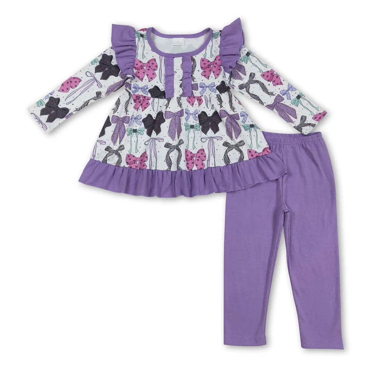 Girlie Halloween Bows Tunic & Leggings